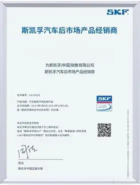 SKF authorization certificate