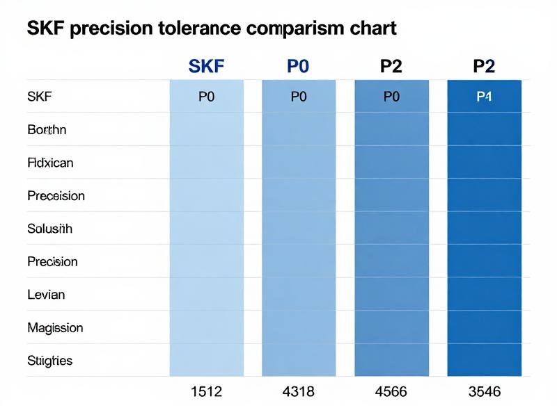 SKF P0 to P2 precision level specifications SKF precision tolerance comparison chart
