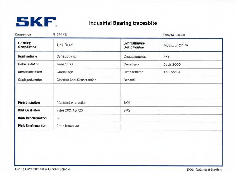 SKF seal compliance certificates for global projects Industrial bearing traceability documentation