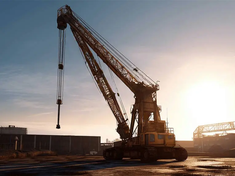 Hoisting and lifting machinery scene