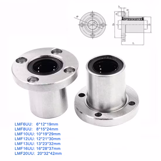 Lmef40luu Lmef50luu Lmef60luu Flanged Linear Bearing Authorized Distributor - 2