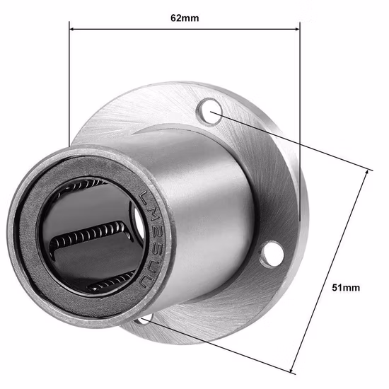 LMF35LUU LMF40LUU LMF50LUU High Speed Circular Flange Linear Bearing - 4